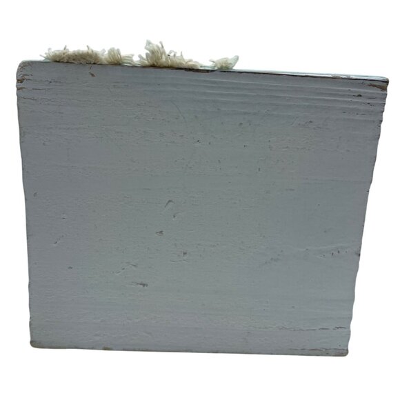 Wooden Coastal-Themed Birdhouse With Nautical Rope Seashell & Fish Decor Rustic - Picture 7 of 10